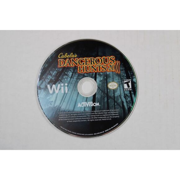 Cabela's Dangerous Hunts 2011 (Nintendo Wii, 2010) Authentic, game disk only - Picture 1 of 6